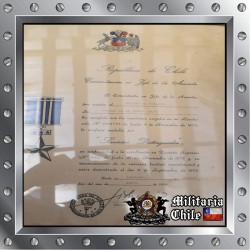 Diploma condecoracion militar firmado por Merino military certificated signed by Merino